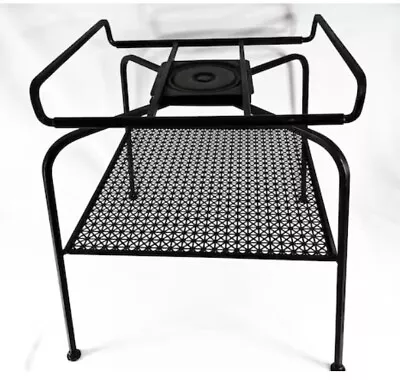 Mid Century Retro Atomic Metal Mesh Swivel TV Stand Record Audio Console • $100