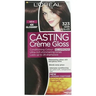 L'oreal Casting Creme Gloss No Ammonia Dark Chocolate 323 • £11.98