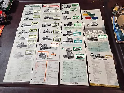 28 1960's To 1970's  Mack Trucks Brochure & Specifications Sheet  • $93.46