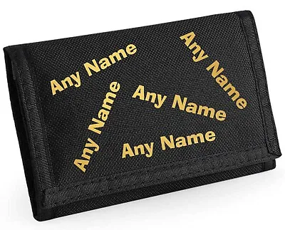 Multi Name Personalised Boys Kids Ripper Wallet With Coin Holder Gift • £7.99