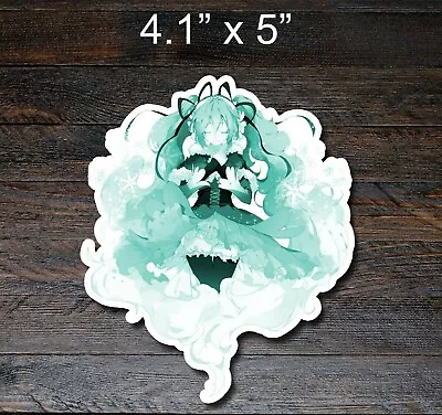 Hatsune Miku Vocaloid Teal Emblem Sticker Premium Vinyl Decal • $4.59