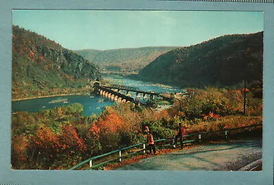 Postcard Harpers Ferry West Virginia WV Virginia VA Shenandoah River Potomac • $4.40