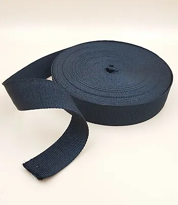 Upholstery Nylon Webbing Strap Black 202530354045506070mm Width • £3.99
