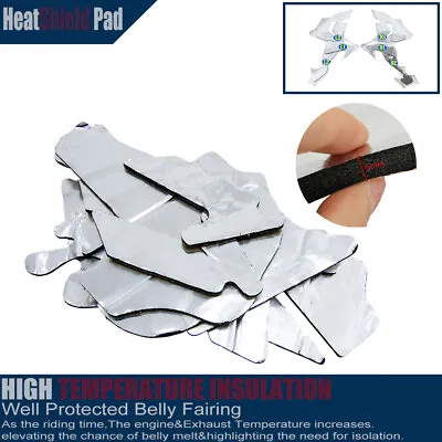 Pre-Cut Belly Fairing Heat Shield Mat Insulation For Kawasaki ZX12R 2000-2005 • $29.99