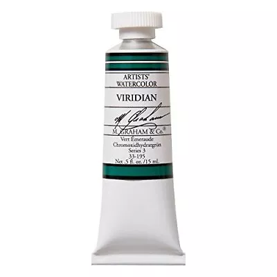 Graham 1/2ounce Tube Watercolor Paint Viridian • $21.49