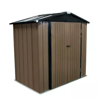 3X5ft 4X6FT Outdoor Metal Garden Shed Utility Tool Storage  House Tool Shed • £129.99