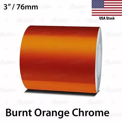 BURNT-ORANGE CHROME Pinstriping Pin Stripe Car Motorcycle Tape Decal Stickers • $21.95