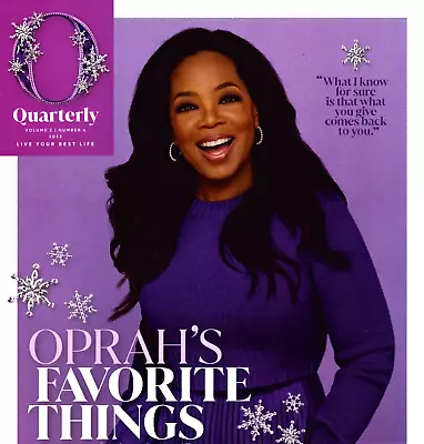 O Oprah Magazine Quarterly 2023 Favorite Things Color Purple Superpowers • $7.99