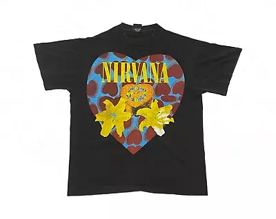 Vintage Nirvana Heart-Shaped Box T-Shirt / XL Single Stitch Reprint • $79.99