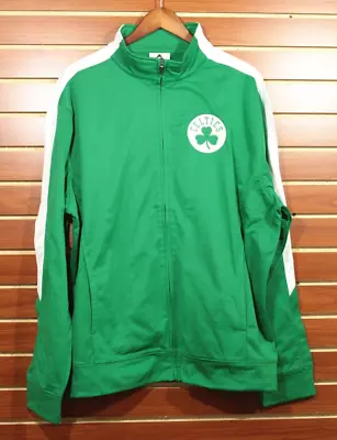 NEW Men's Boston Celtics Track Jacket Tricot Basketball Warmup Green • $48.99