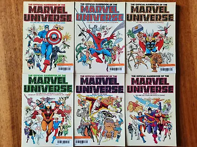 The Official Handbook Of The Marvel Universe TPB Lot Vols 1 6-10 (1986) 6 TPBs • $120