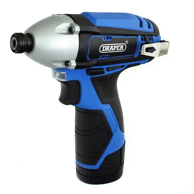 Cordless Impact Driver Kit Rechargeable 10.8V Li-ion Battery & 1hr Fast Charger • £38.30