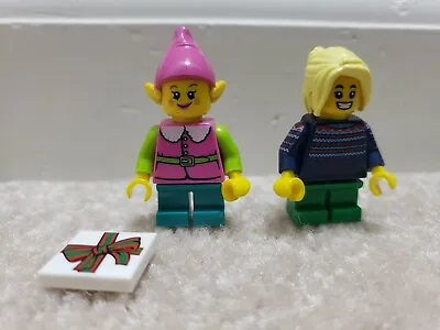 Lego Minifigure Elf + Sweater Girl BAM Christmas Theme Minifigures Brand New • $19.99