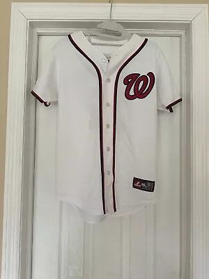 MLB MAJESTIC GENUINE STEPHEN STRASBURG WASHINGTON NATIONALS JERSEY -YOUTH Large • $19