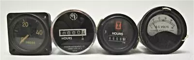 Lot Of 4 Gauges Hour Pressure Volts Pressure • $29.95