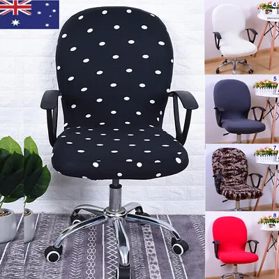 Stretch Floral Office Computer Chair Cover Swivel Rotate Seat Protector Decor • $11.35