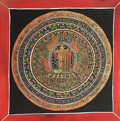 Tibetan Mandala Thangka Painting From Nepal • $59.99