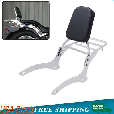 Backrest Sissy Bar W/ Luggage Rack For Yamaha V Star Dragstar XVS 1100 2000-2011 • $74.58