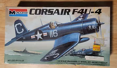 New Corsair F4U-4 WWII Fighter Model Plane Monogram Airplane Kit 1:48 Sealed • $25