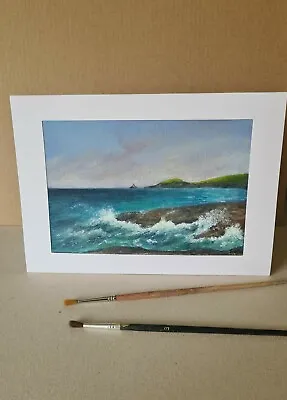 £7.99 • Buy Unique Hand Painted Card  The Sea 