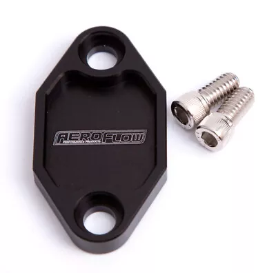 Aeroflow Billet Fuel Pump Block Off Plate Black Suits Holden 308 AF64-2029BLK • $42.10