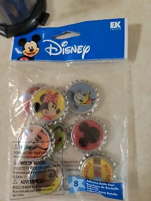 Disney Mickey Mouse Bottle Caps Donald Pluto Minnie Disneyland 3D Stickers • $5