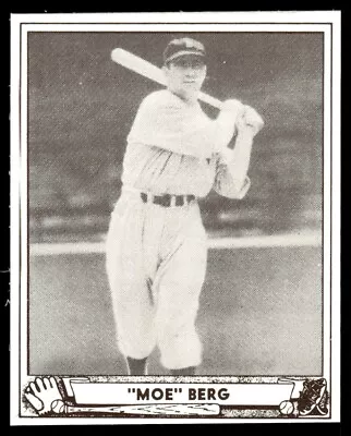 1986 1940 Play Ball Reprint Moe Berg Boston Red Sox #30 • $1.99