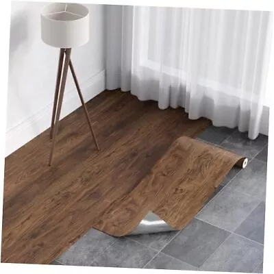  Vinyl Flooring Roll5.7 W X8 L/2.9 Sq.Ft Wood 15.7 X 118 (40x 300 Cm) 1 Brown • $36.19