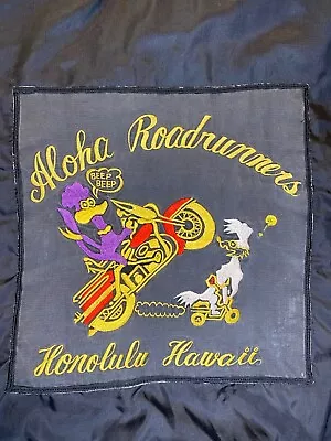 Vintage Hawaii Vintage Aloha Roadrunners Motorcycle Club Patch Hatchers Jacket • $1250
