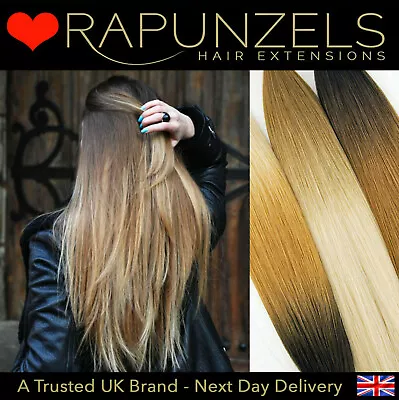 £37.99 • Buy Root Fade Wefted Hair Extensions Ombre Dip Dye Hair Colours Salon Styling Remy 