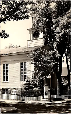 Congregational Church Clock Marion Massachusetts MA 1930s RPPC Postcard Photo • $19.99