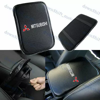For MITSUBISHI Embroidery MAT Carbon Center Console Armrest Cushion Pad Cover X1 • $45.53