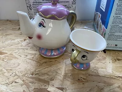 Mrs Potts Teapot & Chip The Cup • £10
