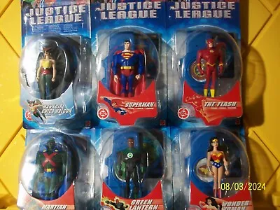 Justice League Unlimited Playcase W/Exclusive Deco BATMAN + Set Of 6 JL Members • $95