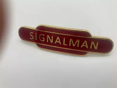 British Railways Cap Hat Badge Totem Signalman Red Midlands Region • £13.95