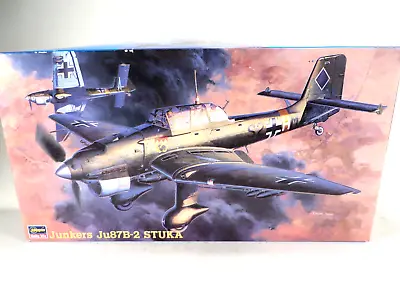 $34 • Buy Vintage Hasegawa Junkers JU87B-2 Stuka Plane Model Kit 09113 Scale 1:48 NOS