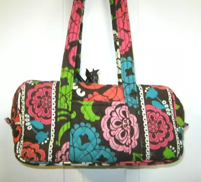 Vera Bradley LOLA SMALL Duffel Bag Purse 10.5 X 5.5 X 5.5 EUC • $15.95