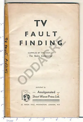 Tv Fault Finding Television Radio Constructor 1952 • £3