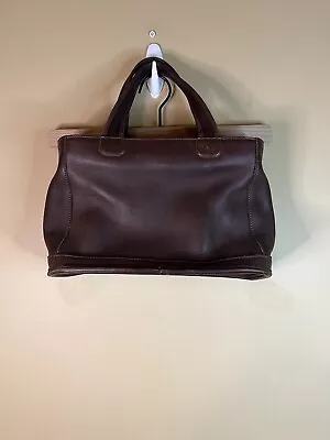 Coach USA Made Vintage Coach Tote Bag Red/Brown Leather Cowhide 9303 • $75