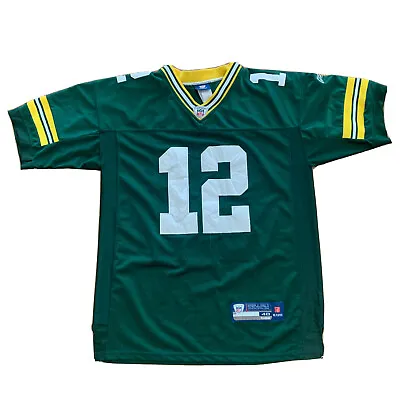 Green Bay Packers Aaron Rodgers #12 NFL Football Jersey Mens Size 48 Reebok Sewn • $28.95