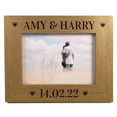 Personalised Photo Frame Anniversary Birthday Wedding Couple Gift Husband Wife • £8.99