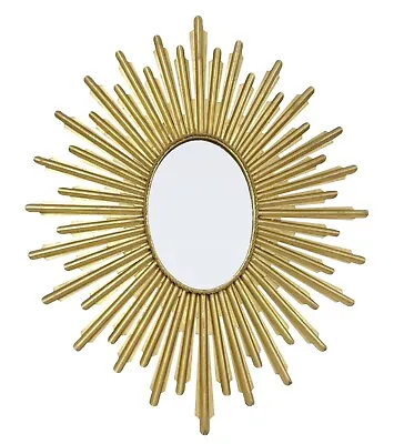 Antique Gold Oval Starburst Mirror-25'' X 32''H • $415