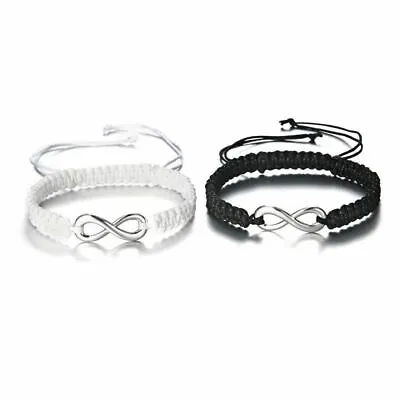 2pcs Infinity Bracelet Couple Friendship Best Friends Sister Love His And Hers • $12.98