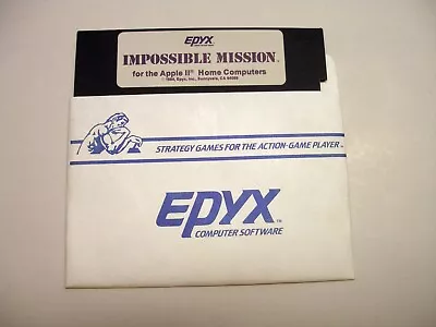 $13.49 • Buy Impossible Mission By Epyx For Apple II Plus, Apple IIe, IIc, Apple IIGS
