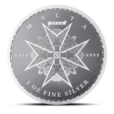 Presale 2024 1 Oz Malta Maltese Cross Silver Coin (BU) • $38.37