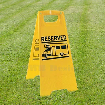 £9.95 • Buy Motorhome / Camper Pitch Reserved Sign A Board Sign Keep Your Pitch Safe