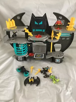 Large Imaginext Batcave Playset DC Batman With Figures And Bike • £22