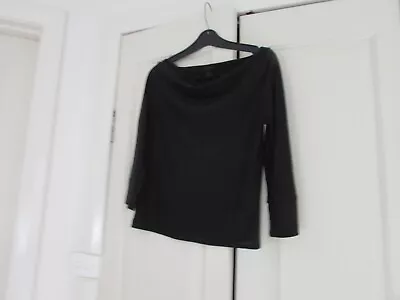 Ladies Jumper Design Ice Breaker  Size XS 3/4 Sleeves   Black Merino Wool 100% • $28