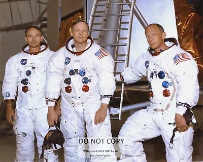 Neil Armstrong Buzz Aldrin Michael Collins Apollo 11 Crew - 8x10 Photo (bb-032) • $8.87
