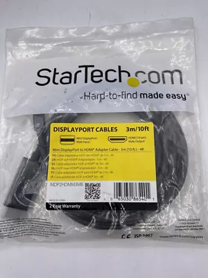 Startech.com Mdp2hdmm3mb 10ft (3m) Mini Displayport To Hdmi Adapter Cable • $24.79